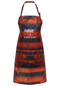 Katie Eary apron for Fudge Professional