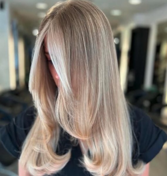 Creamed Honey Blonde: Seung Ki Baek transitional blondes