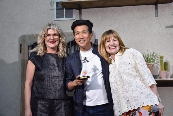 Karine Jackson with Seung Ki Baek and Nicky Pope